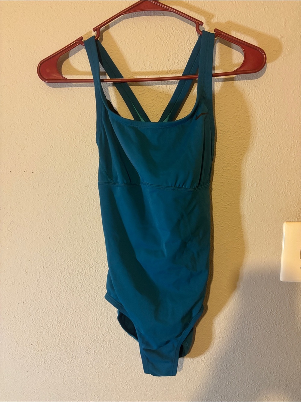 Nike Teal One-Piece Swimsuit with Cross Back Straps